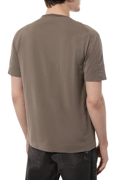 Футболка из хлопка и льна TRANSIT, арт. CFUTRT1360, фото 4