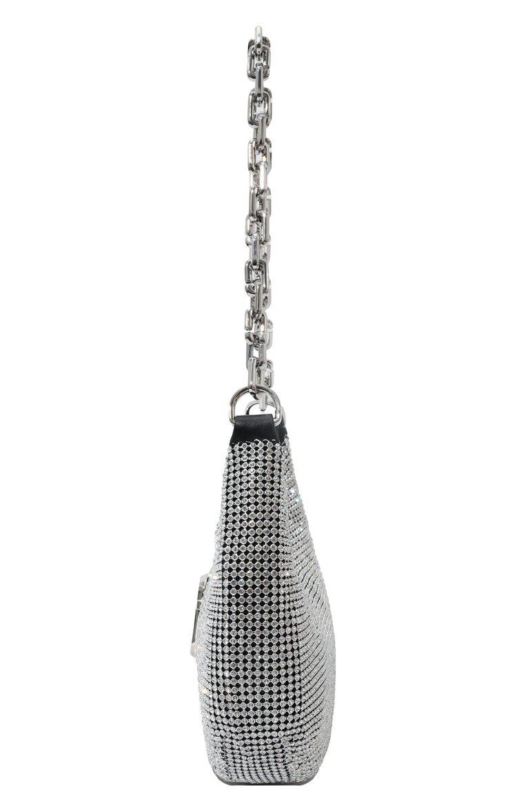 Женская сумка the curve MARC JACOBS (THE) серебряного цвета, арт. 2R3HSH056H01 | Фото 4 (Материал: Металл; Размер: small; Женское Кросс-КТ: Вечерняя сумка)