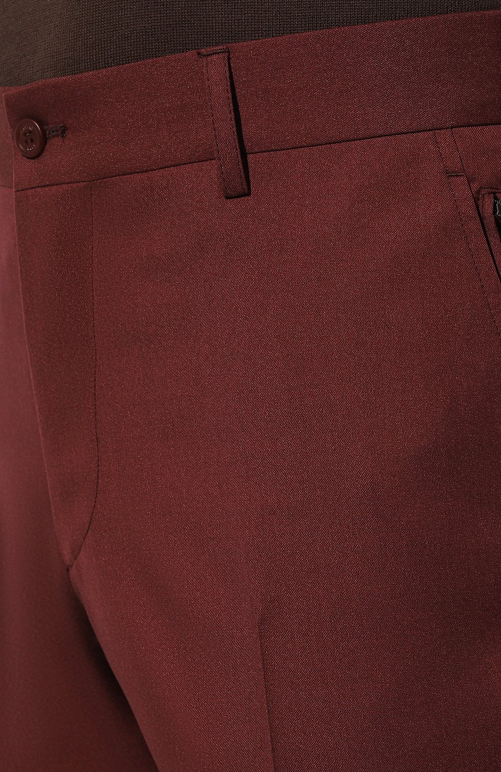Брюки из шерсти и шелка STEFANO RICCI бордового цвета по цене 122500 руб., арт. M5T22SR7T2/WK002H, фото 5 Брюки из шерсти и шелка STEFANO RICCI, арт. M5T22SR7T2/WK002H, фото 5