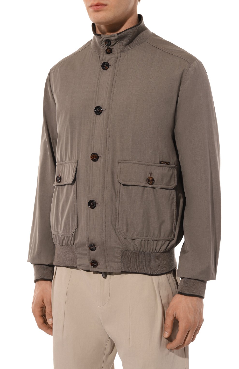 Бомбер carlos-go из шерсти и шелка MOORER, арт. 0LRAC-G0, фото 3