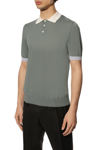 Хлопковое поло ELEVENTY PLATINUM, арт. E76MAGE21 MAG0E012, фото 3