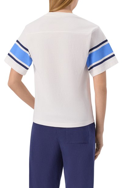 Хлопковая футболка SPORTY AND RICH, арт. T0039620037WH01, фото 4