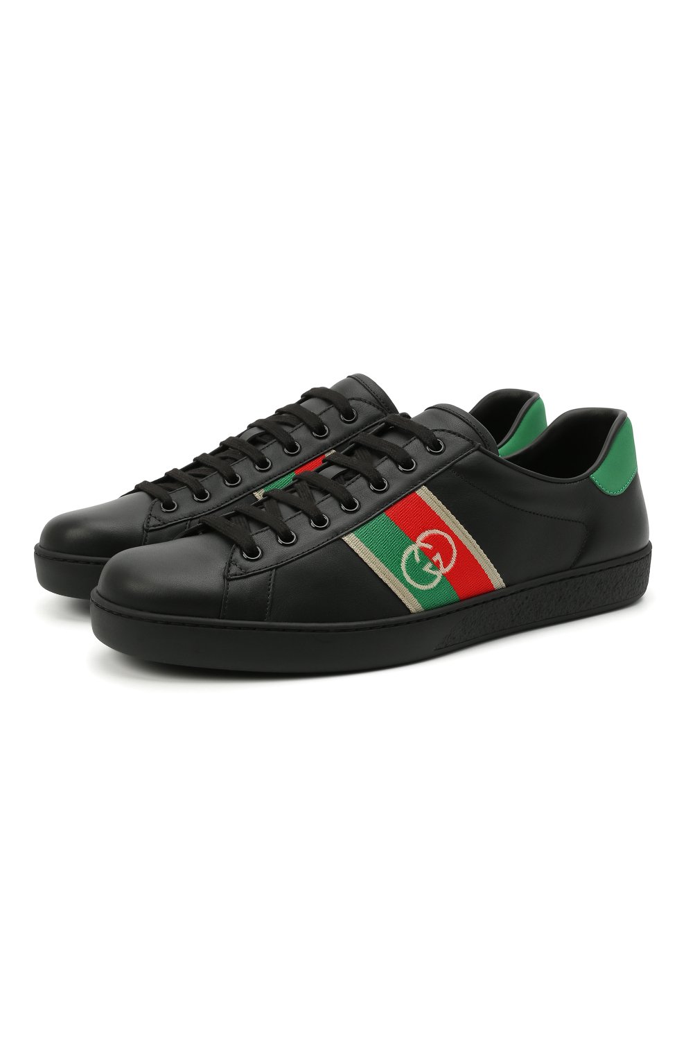 Кожаные кеды ace GUCCI, арт. 644749/1XGM0, фото 1