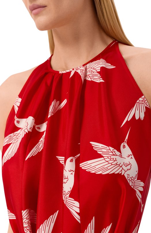 Шелковое платье OLOLOL OLD187B/6010.COLIBRI600 Красный  OLD187B/6010.COLIBRI600 Фото 4