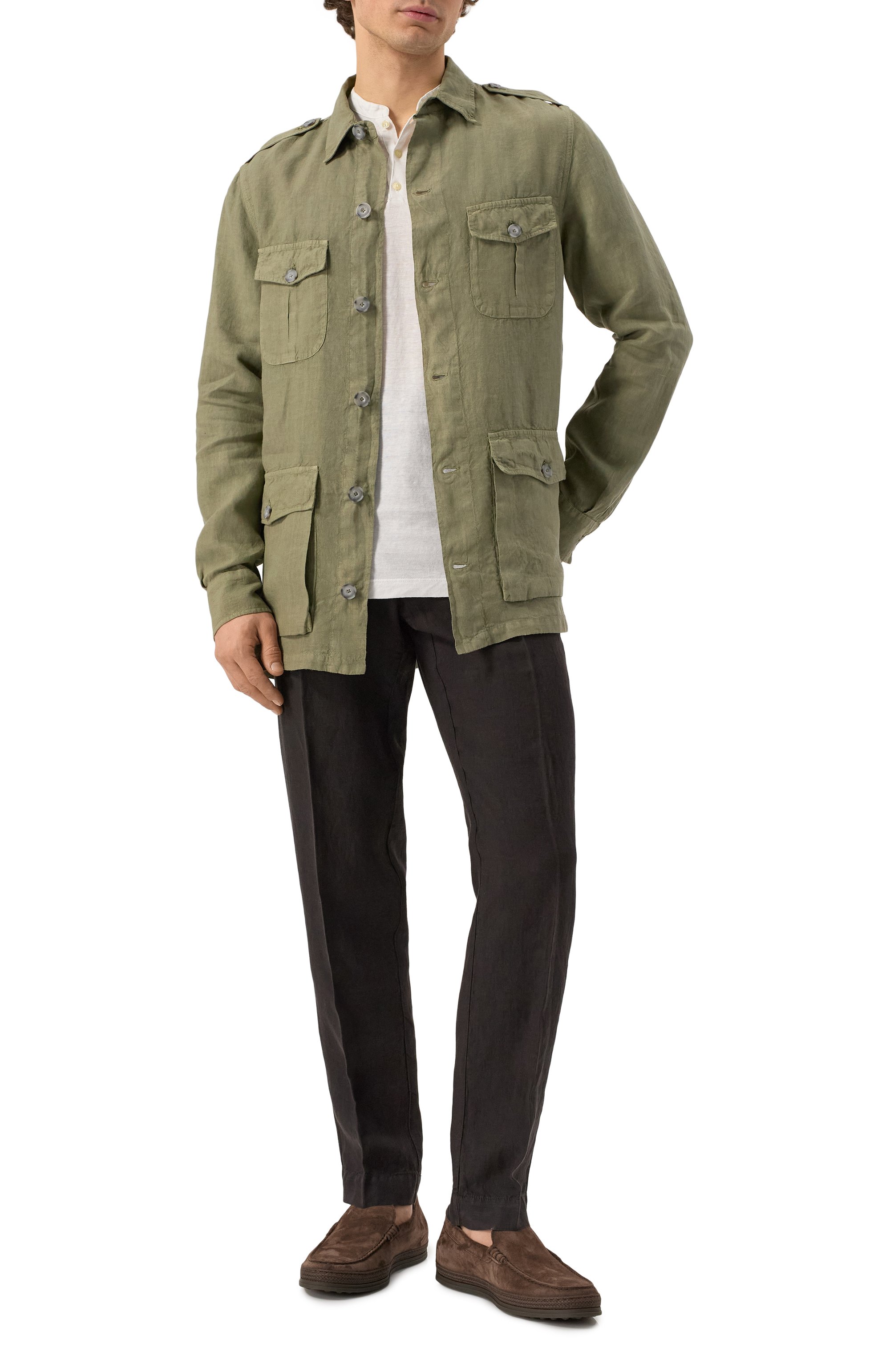 Льняные брюки 120% LINO, арт. 32ALIM2411/0253/000, фото 2