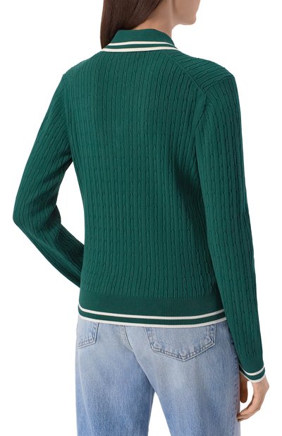 Поло из вискозы SPORTY AND RICH, арт. ST03761302GR55, фото 4