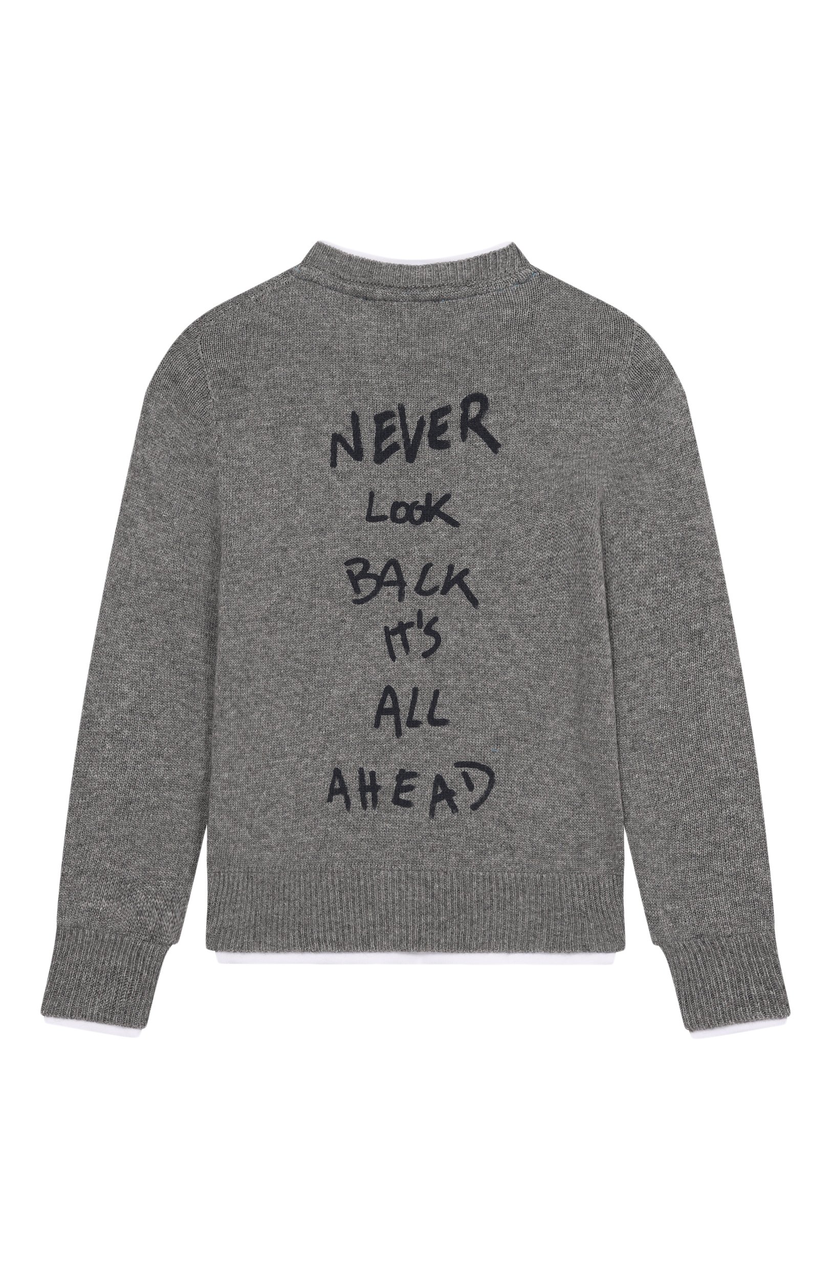 Свитер из шерсти и вискозы MSGM KIDS, арт. F6MSJUJP189, фото 2