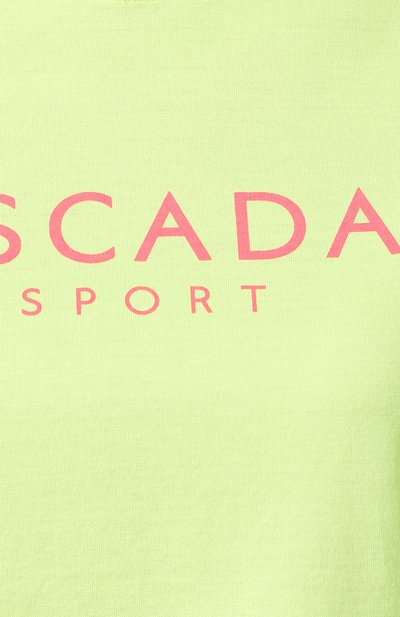 Хлопковая футболка ESCADA SPORT желтого цвета по цене 12350 руб., арт. 5030679, фото 5 Хлопковая футболка ESCADA SPORT, арт. 5030679, фото 5