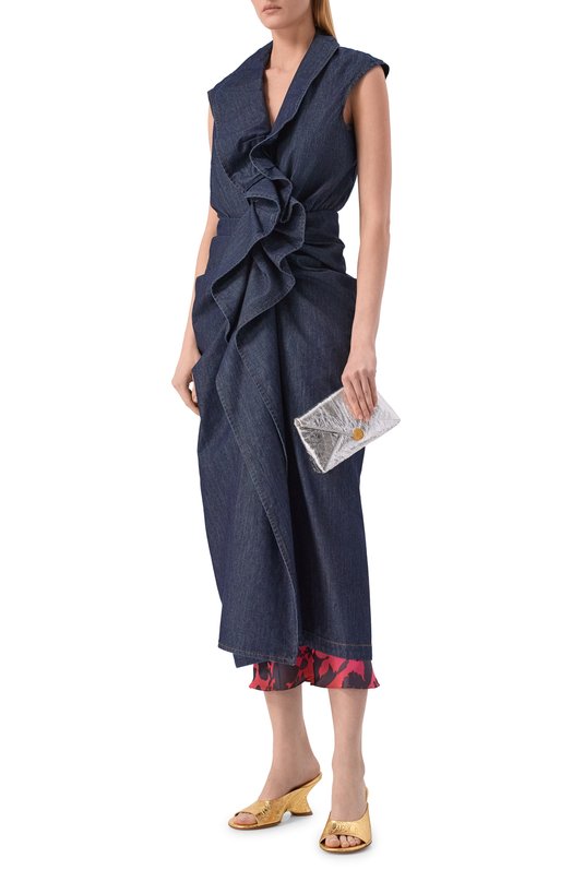 Клатч Dries Van Noten 011540/0207 Серебряный  011540/0207 Фото 3