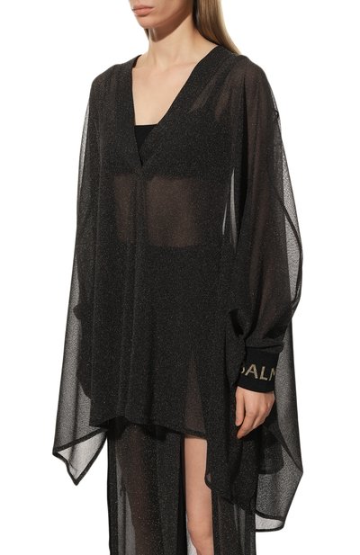 Туника BALMAIN черного цвета по цене 61550 руб., арт. BKA801090, фото 3 Туника BALMAIN, арт. BKA801090, фото 3