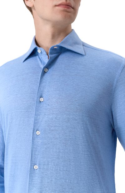 Льняная рубашка MVST, арт. SLIM/GABRIELLE/R0UND/800-JERSEY, фото 5