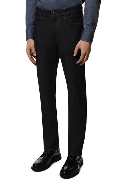 Джинсы CANALI темно-синего цвета по цене 45200 руб., арт. 91719/PD00018, фото 3 Джинсы CANALI, арт. 91719/PD00018, фото 3