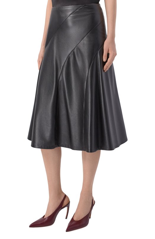 Юбка из экокожи BOSS 50556926 Чёрный  50556926 Фото 3
