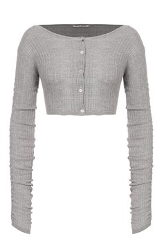 Кардиган из шелка и кашемира MIU MIU, арт. MMF249-1WVH-F0K44, фото 1