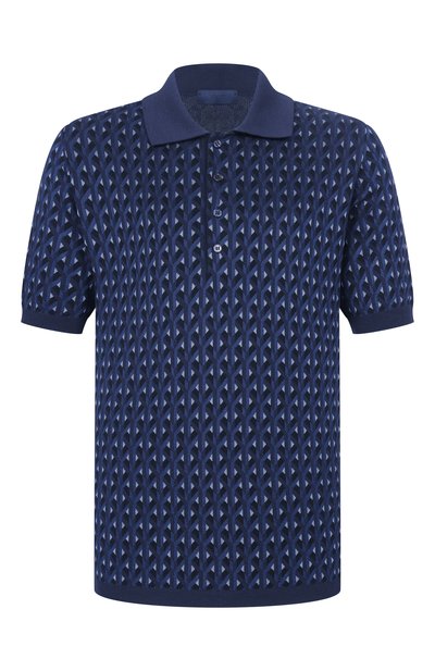 Мужская поло из шелка и хлопка MVST, арт. M26.2PM.K129/Y001 JACQUARD