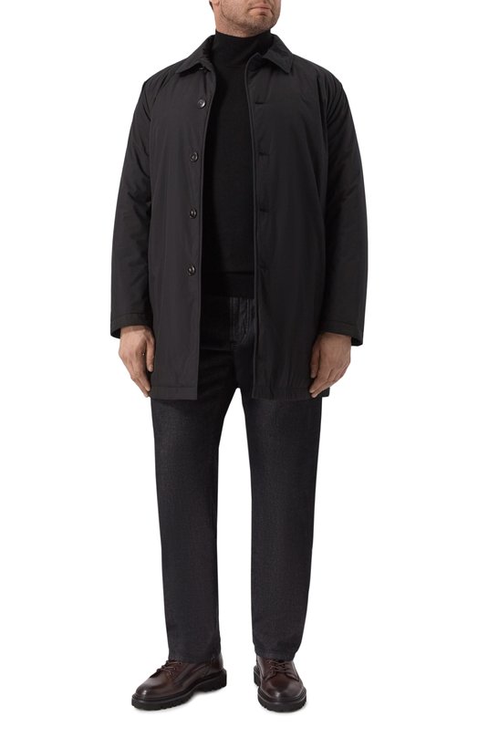 Водолазка из шерсти и шелка BOSS 50550015 Чёрный  50550015 Фото 2