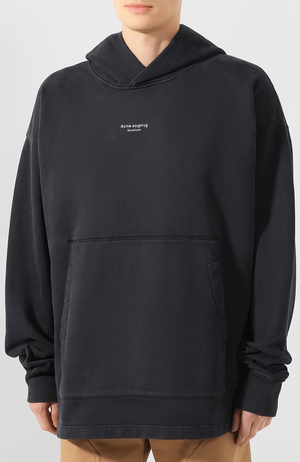 Хлопковое худи ACNE STUDIOS, арт. BI0069/M, фото 3