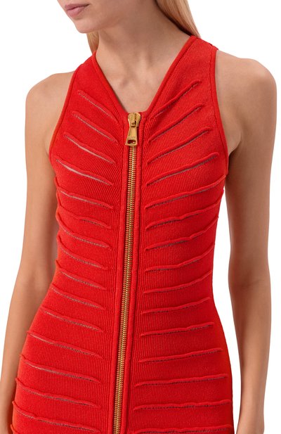 Платье из вискозы BALMAIN, арт. FF0R0170/KI96, фото 4