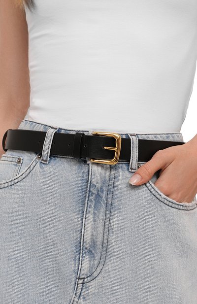 Кожаный ремень OLOLOL черного цвета по цене 14000 руб., арт. OLRM015/900/BASE, фото 2 Кожаный ремень OLOLOL, арт. OLRM015/900/BASE, фото 2