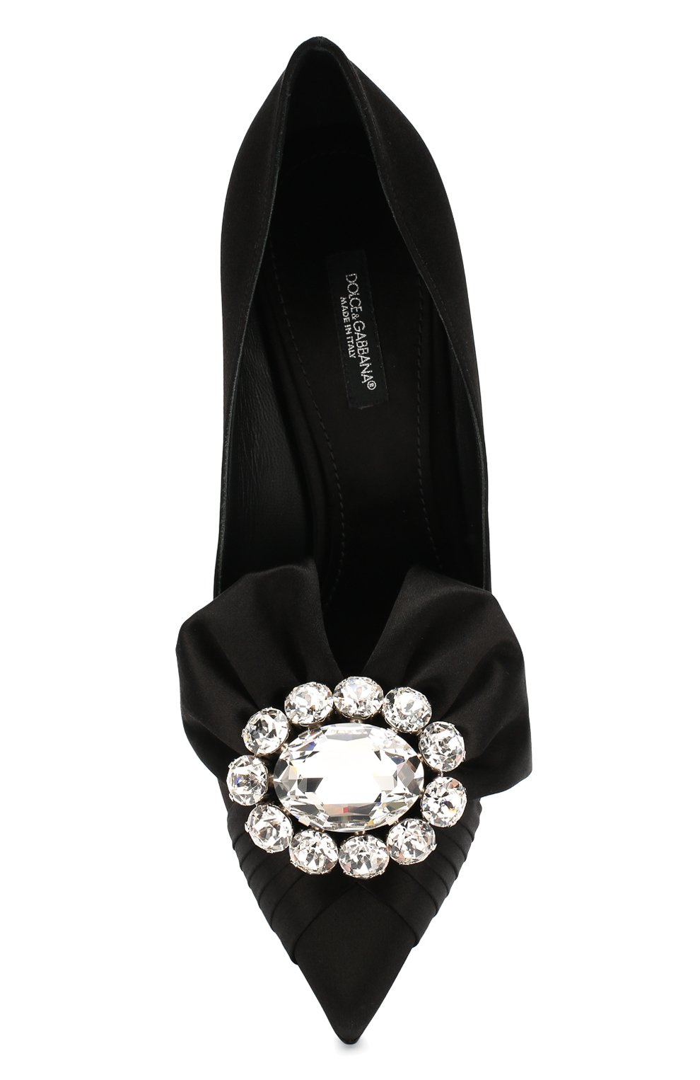 Текстильные туфли lori DOLCE & GABBANA черного цвета по цене 99300 руб., арт. CD1303/A7630, фото 5 Текстильные туфли lori DOLCE & GABBANA, арт. CD1303/A7630, фото 5