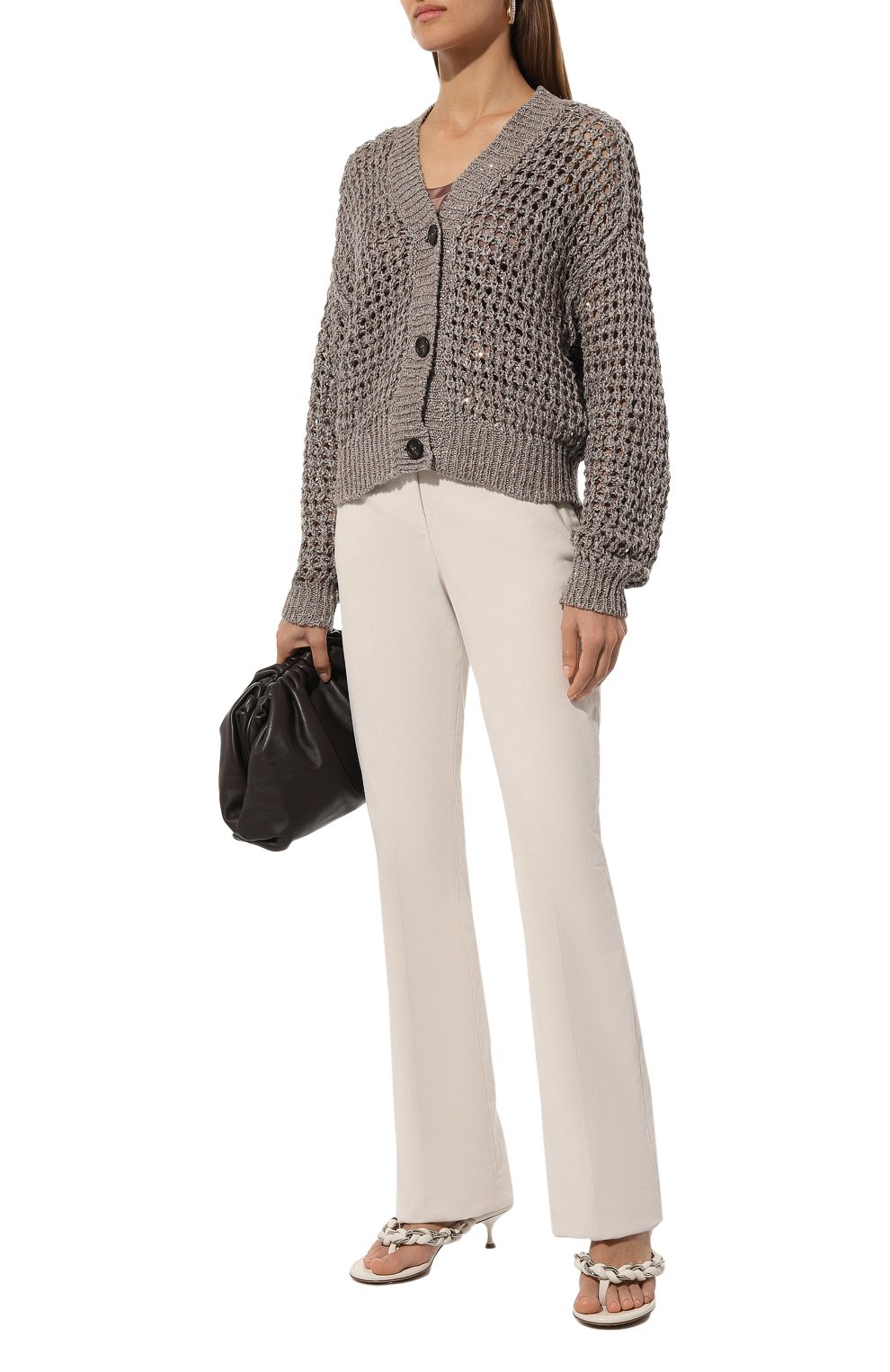 Кардиган из шелка и льна BRUNELLO CUCINELLI, арт. MEA36BP414, фото 2