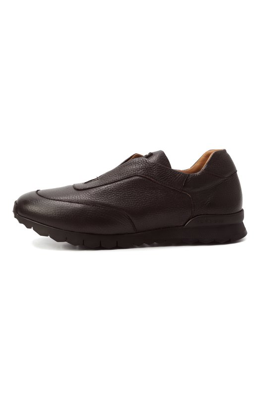 Кожаные кроссовки Kiton USSA107N0012601 Коричневый  USSA107N0012601 Фото 4