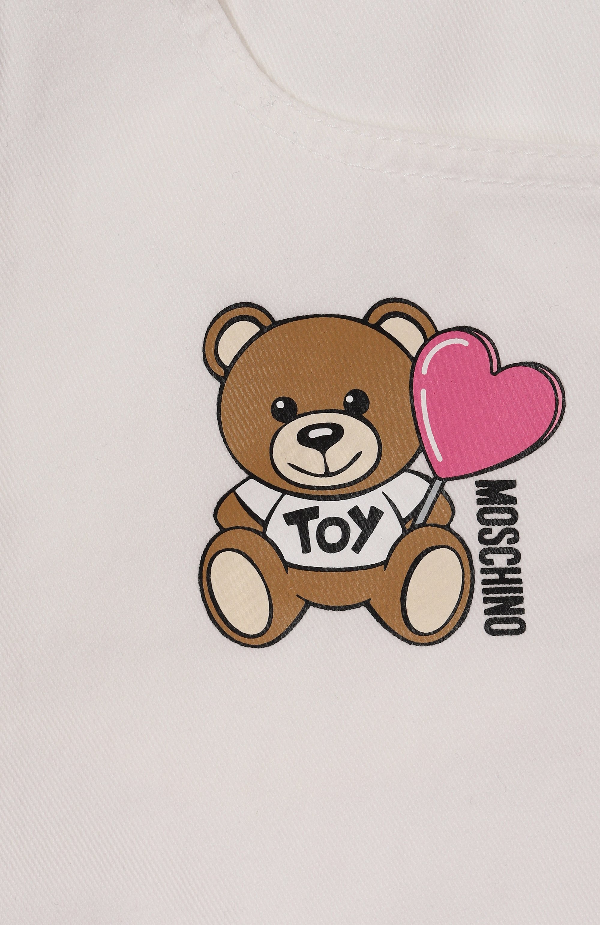 Джинсы MOSCHINO белого цвета по цене 19750 руб., арт. HDP06C/L0A14/10-14, фото 3 Джинсы MOSCHINO, арт. HDP06C/L0A14/10-14, фото 3