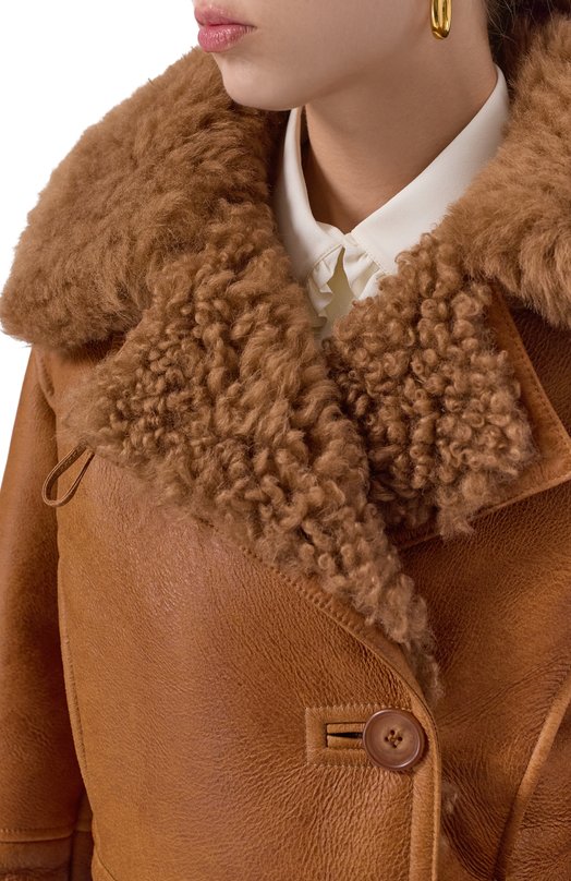 Дубленка из овчины Chloé CH25ACV36202 Коричневый  CH25ACV36202 Фото 5