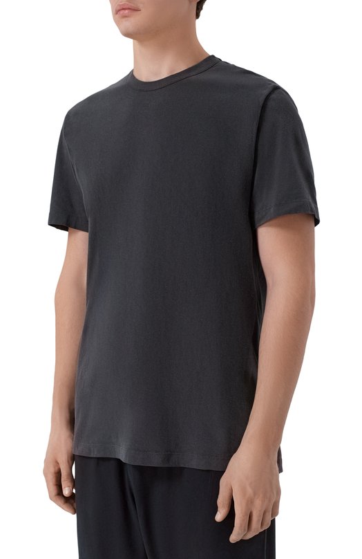 Хлопковая футболка James Perse MLJ3311 Серый  MLJ3311 Фото 3