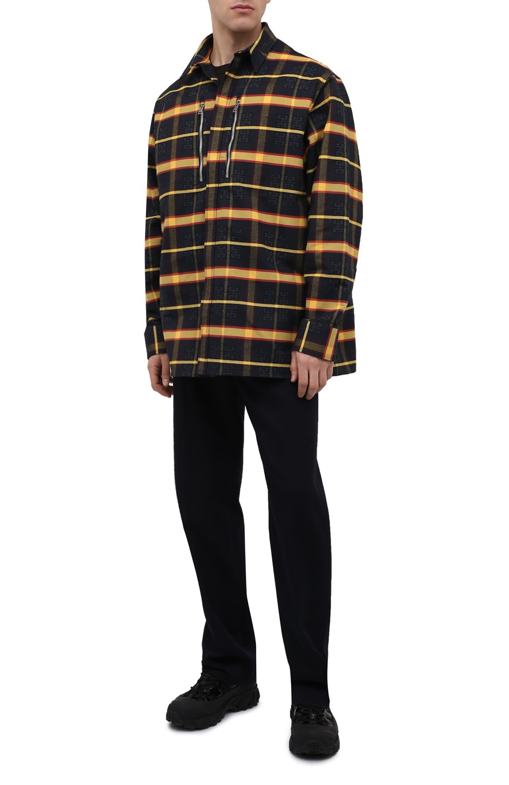 Хлопковая рубашка GIVENCHY, арт. BM60SA141D, фото 2