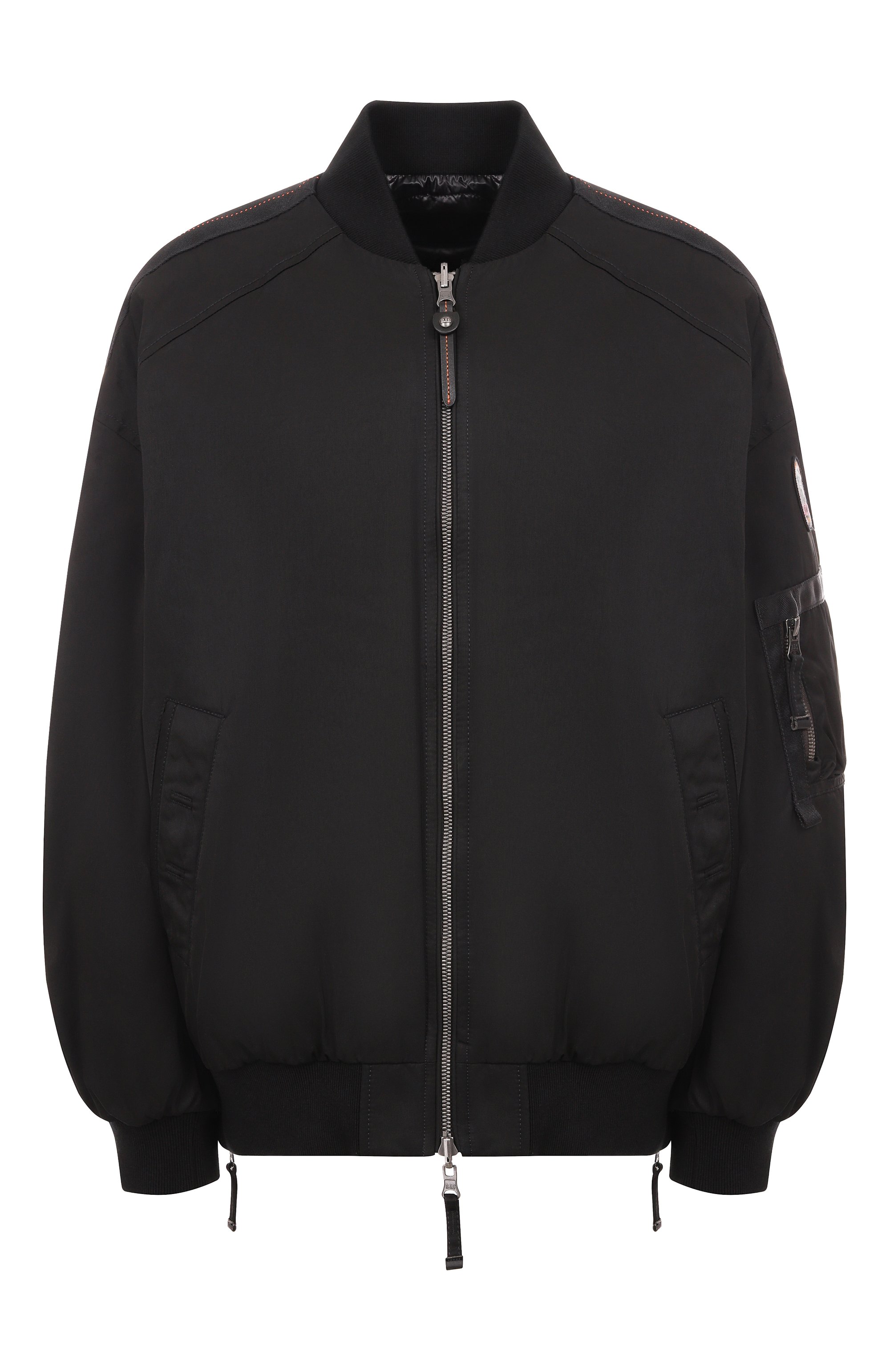 Двусторонний пуховый бомбер PARAJUMPERS черного цвета по цене 88000 руб., арт. 25WMPWJKIN32, фото 1 Двусторонний пуховый бомбер PARAJUMPERS, арт. 25WMPWJKIN32, фото 1