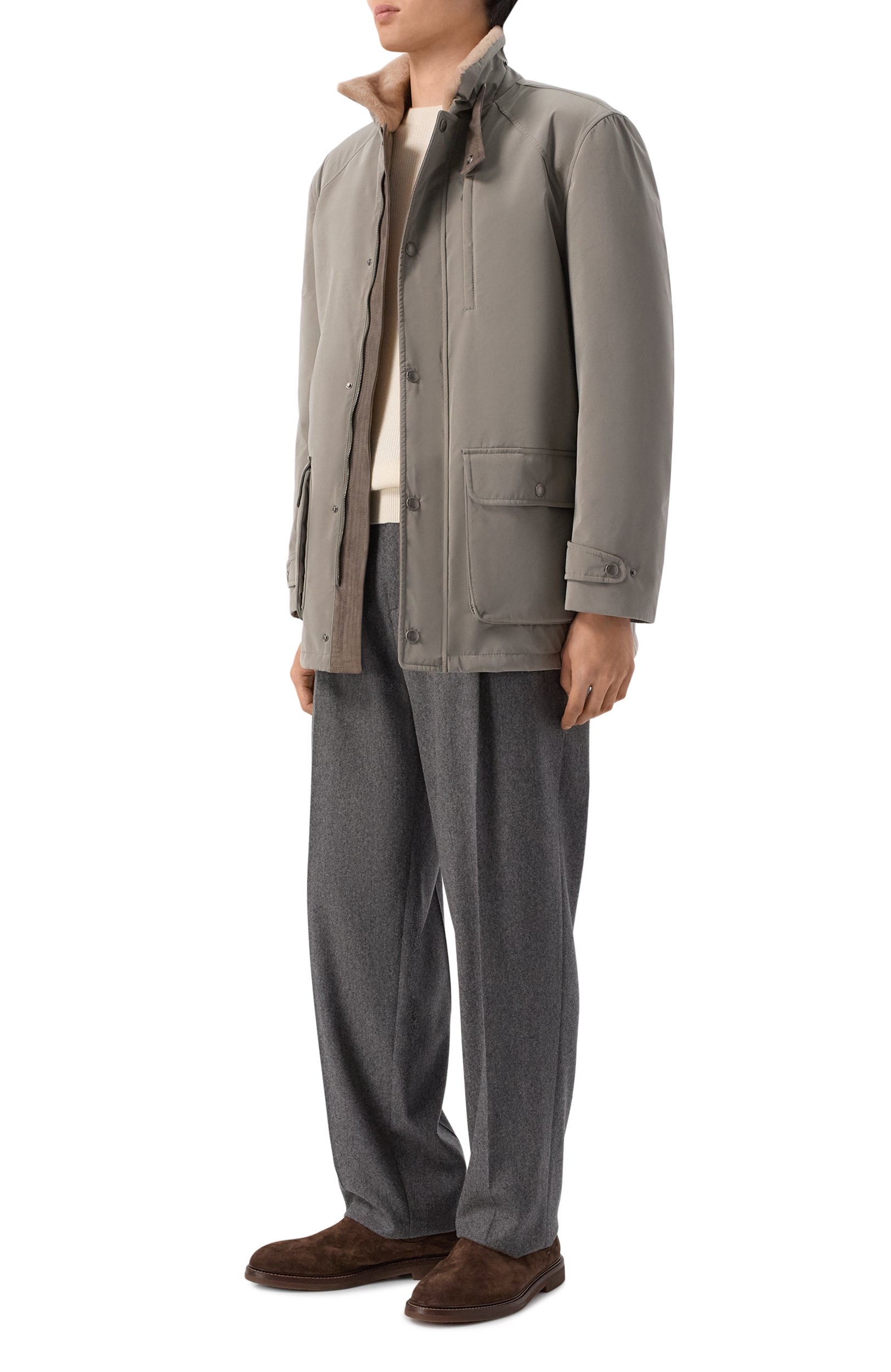 Куртка с подкладкой из ягненка BRUNELLO CUCINELLI, арт. MM4796013, фото 2