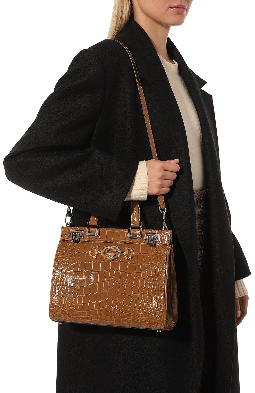 Сумка zumi small из кожи аллигатора GUCCI, арт. 569712 EV40X, фото 2