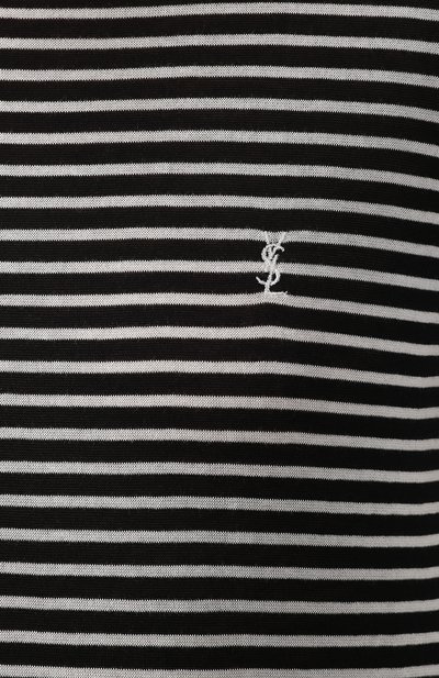 Хлопковая футболка SAINT LAURENT, арт. 590370/YBLS2, фото 5