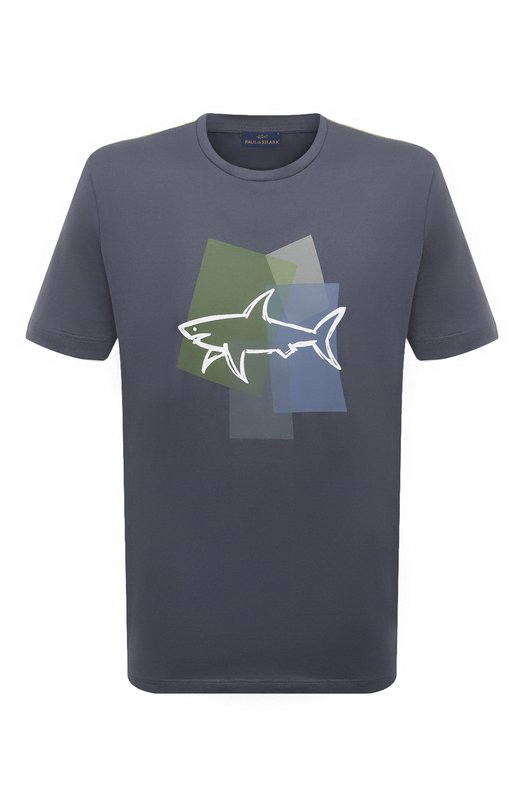 

Хлопковая футболка Paul&Shark, Синий