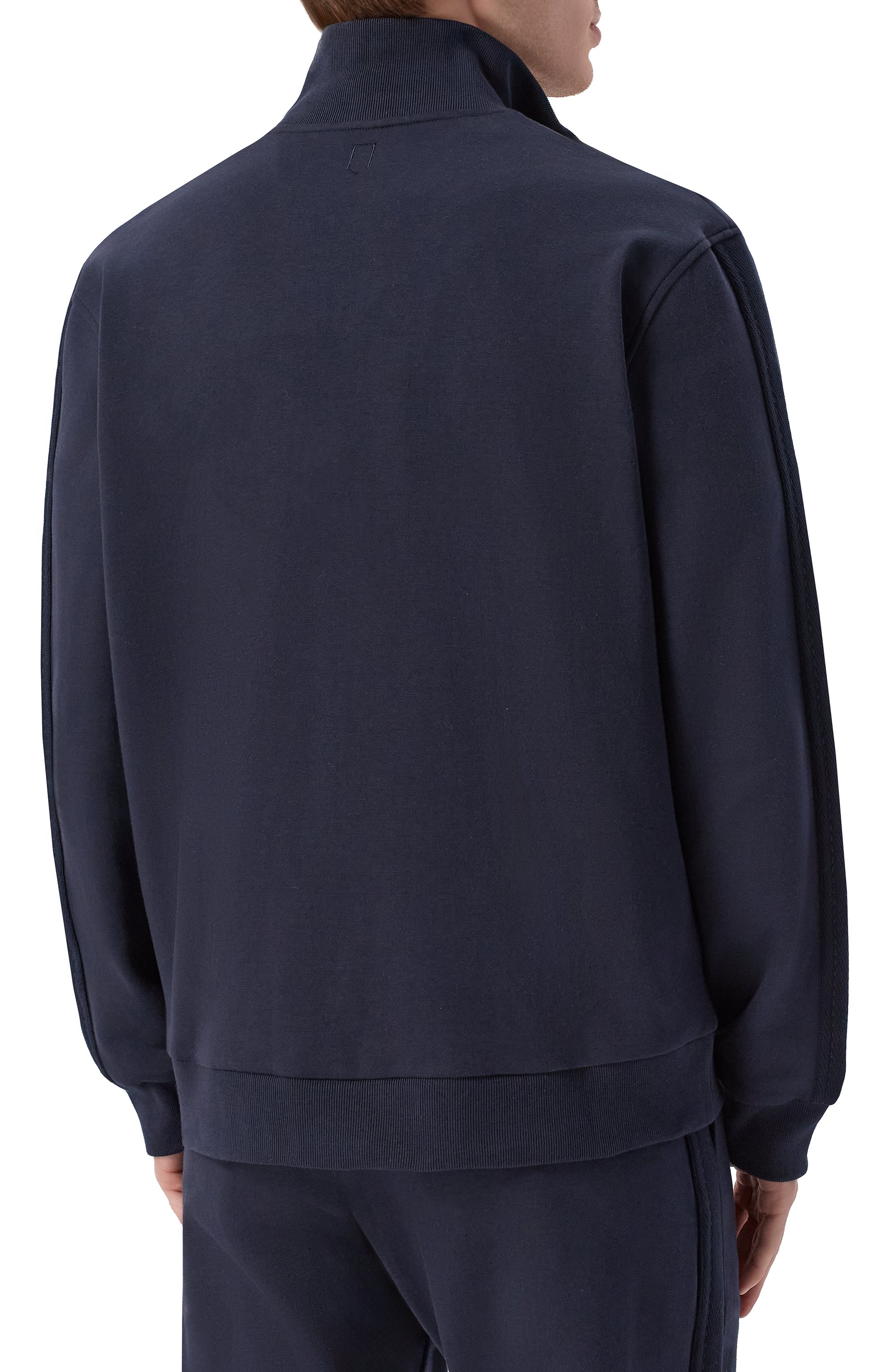 Хлопковая толстовка CANALI темно-синего цвета по цене 122500 руб., арт. T0942/MJ02447, фото 4 Хлопковая толстовка CANALI, арт. T0942/MJ02447, фото 4