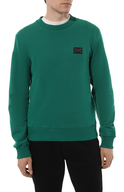 Хлопковый свитшот Dolce & Gabbana G9ABJT/G7F2G Зелёный  G9ABJT/G7F2G Фото 3