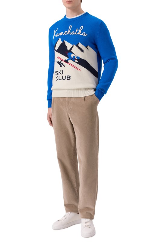 Джемпер из шерсти и вискозы MC2 Saint Barth HER0011-04176I/HER0N C Синий  HER0011-04176I/HER0N C Фото 2