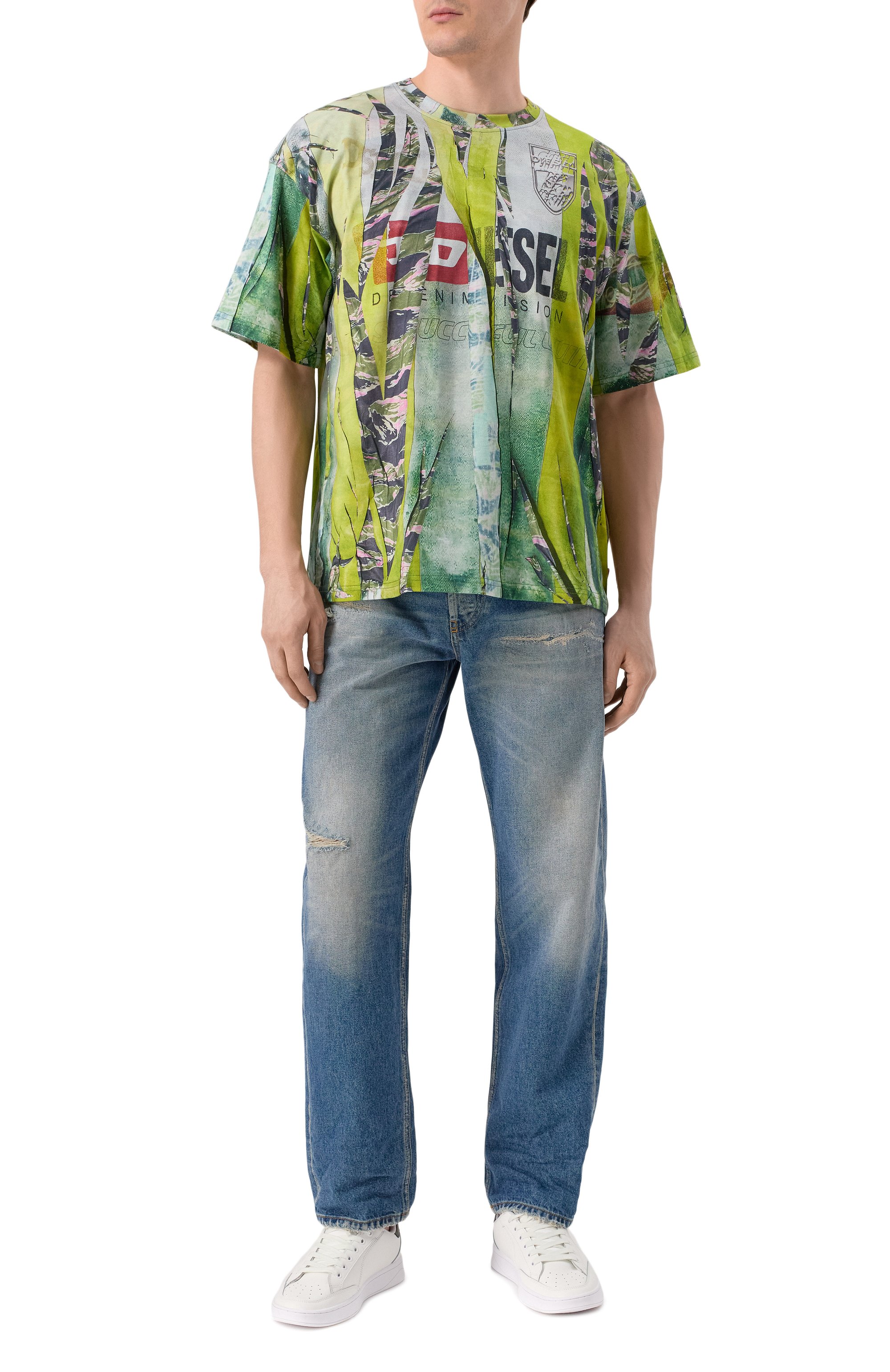 Хлопковая футболка DIESEL, арт. A19648/0HGBY, фото 2