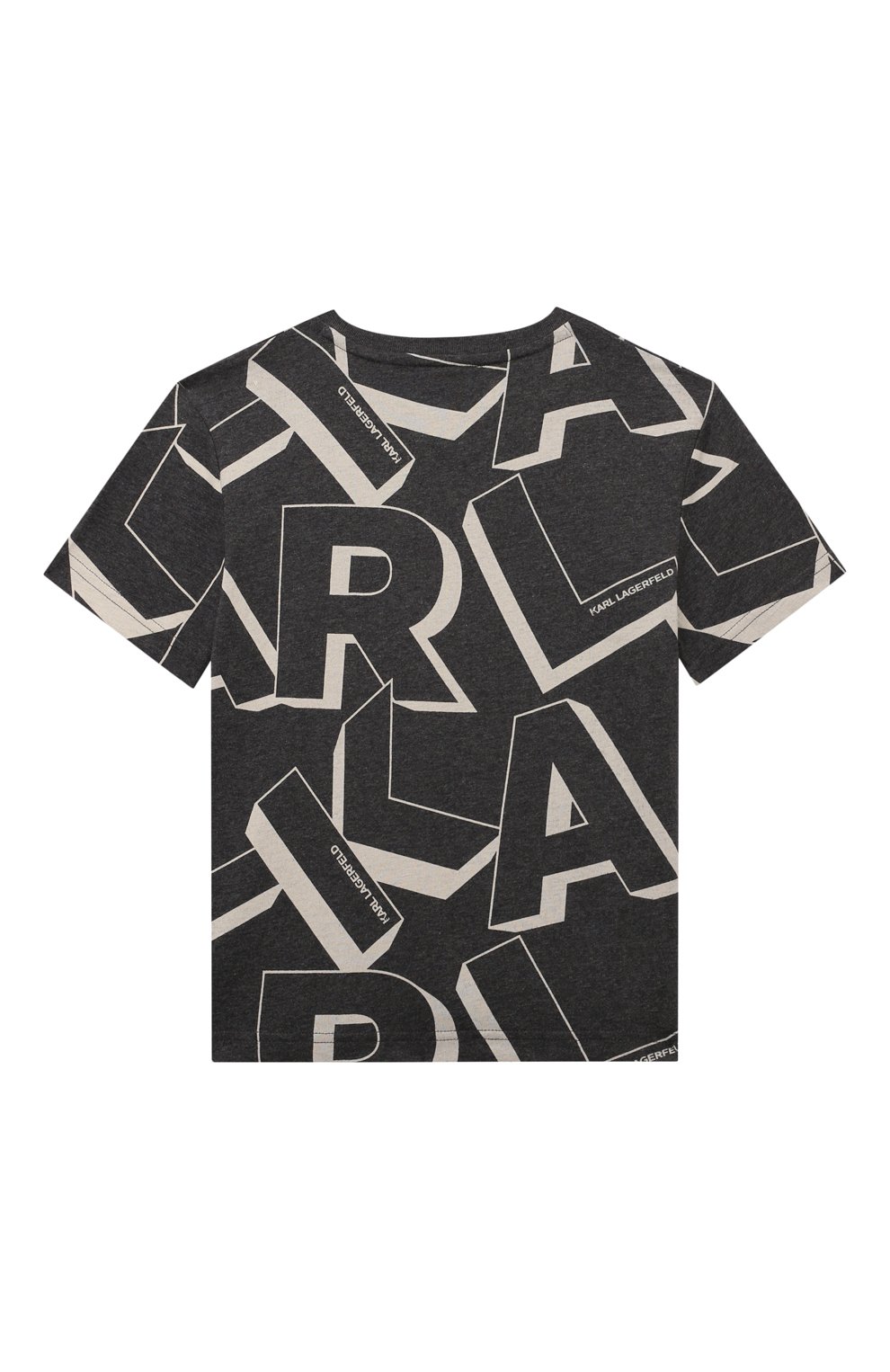 Хлопковая футболка KARL LAGERFELD KIDS, арт. Z30244, фото 2