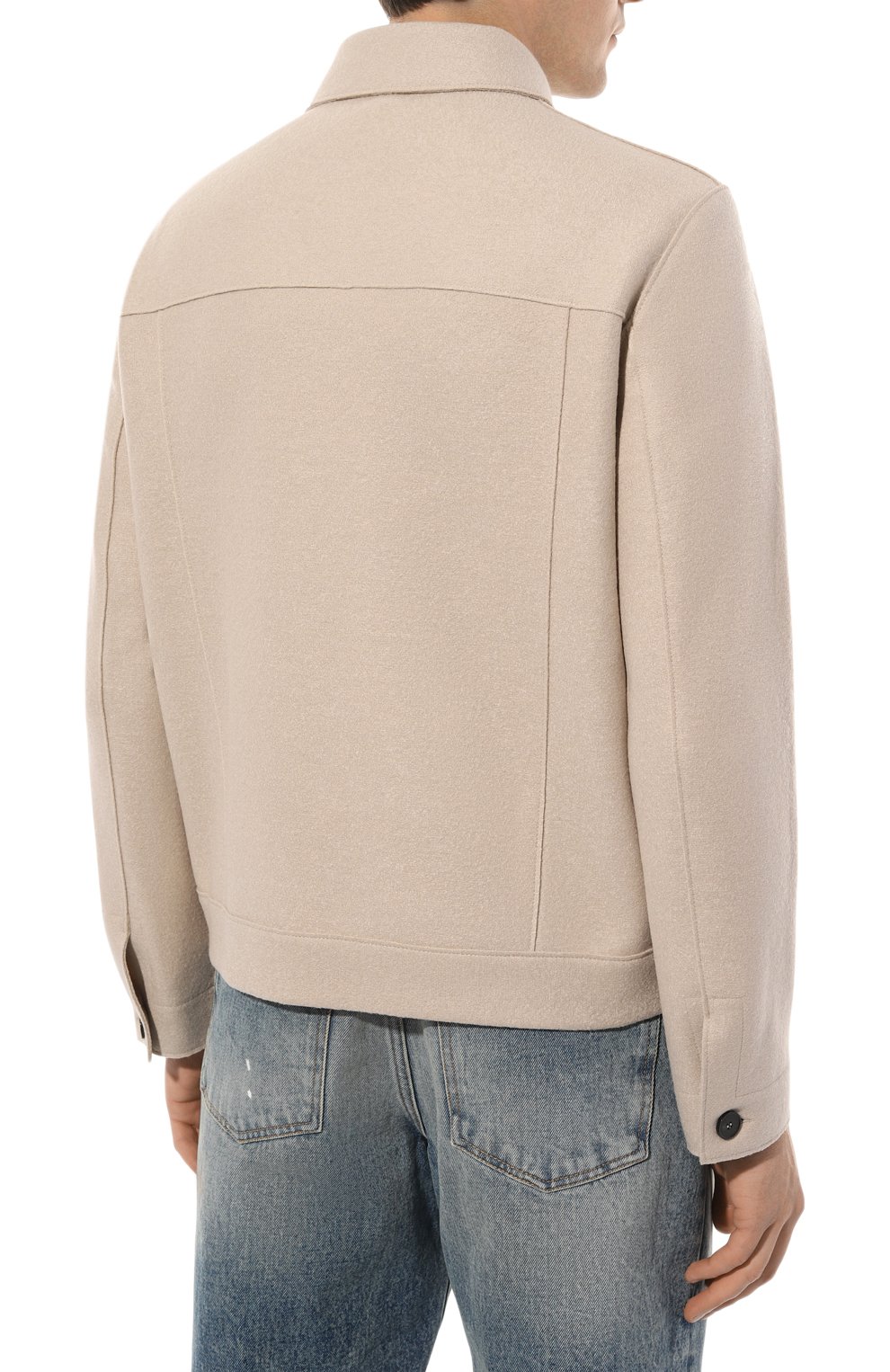 Шерстяная куртка-рубашка HARRIS WHARF LONDON, арт. C9331MLK, фото 4