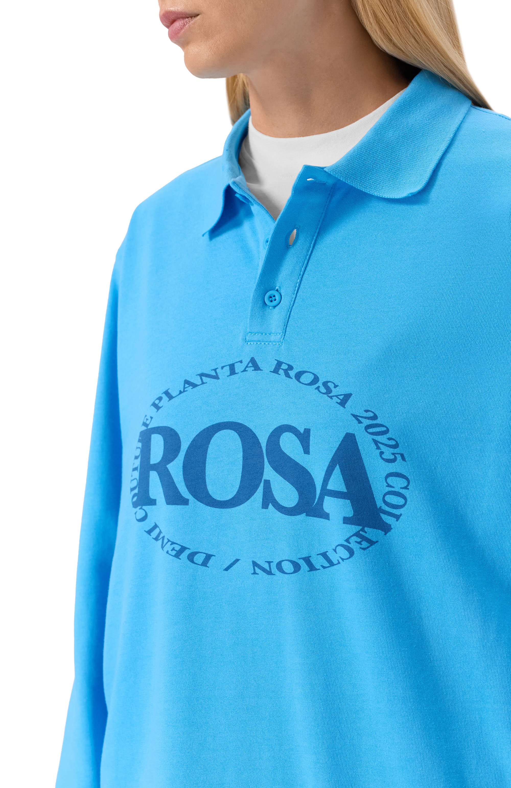 Хлопковое поло PLANTA ROSA, арт. PR/POLOLONG/ROSA/220, фото 8