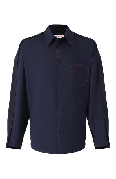 Шерстяная рубашка MARNI, арт. CUMU0278QS/TW839, фото 1