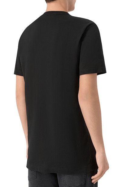 Хлопковая футболка DOLCE & GABBANA черного цвета по цене 45950 руб., арт. G8PT1T/G7P1B, фото 4 Хлопковая футболка DOLCE & GABBANA, арт. G8PT1T/G7P1B, фото 4