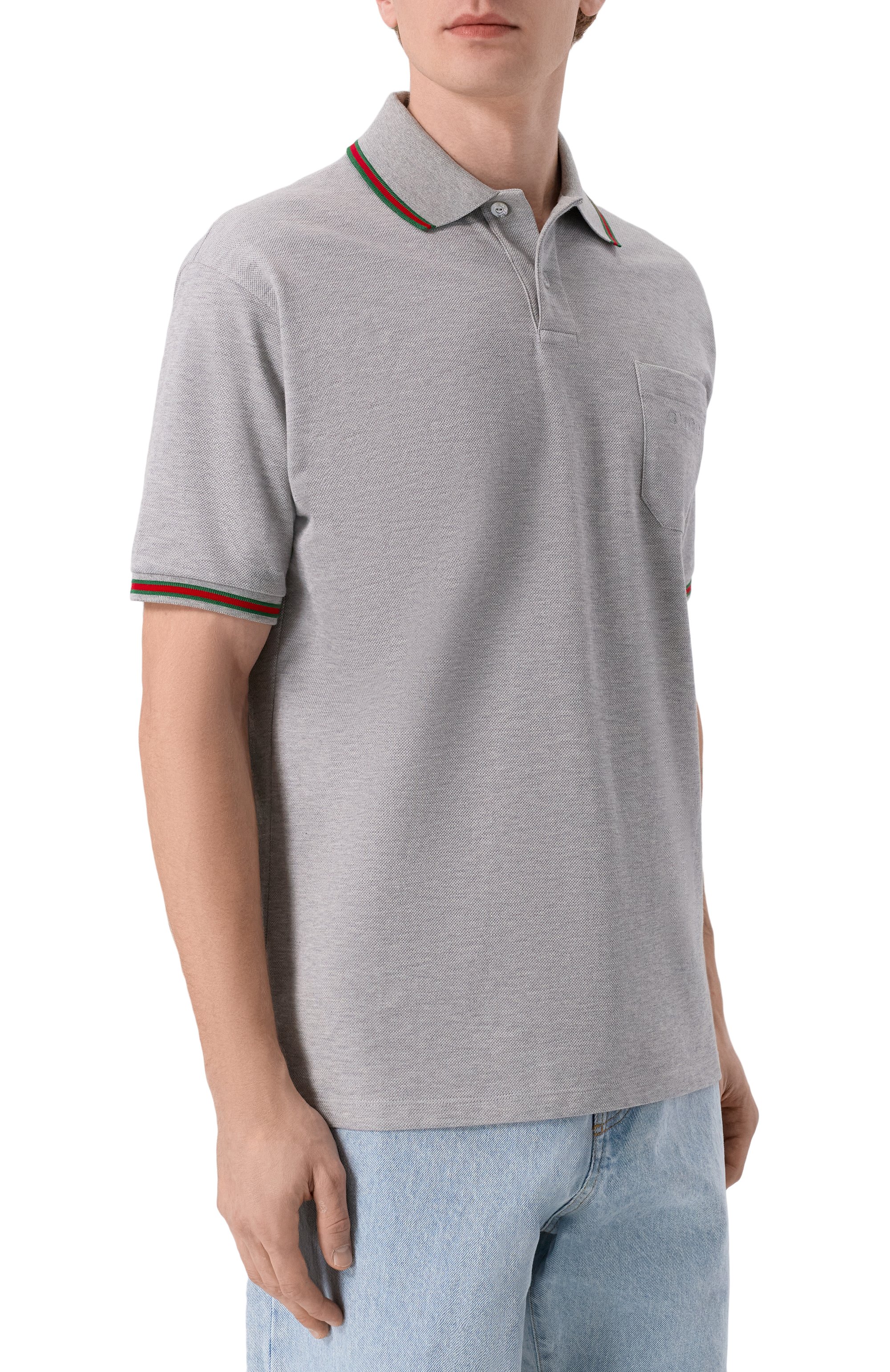 Хлопковое поло GUCCI, арт. 795174/XJHEE, фото 3