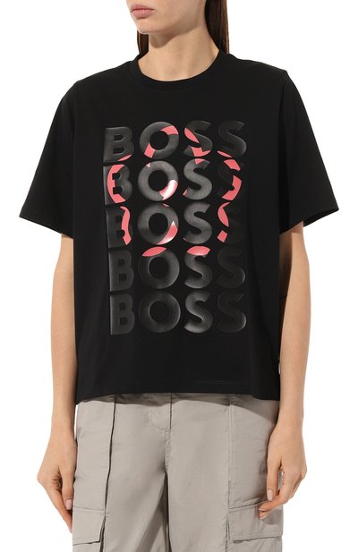 Хлопковая футболка BOSS, арт. 50496497, фото 3