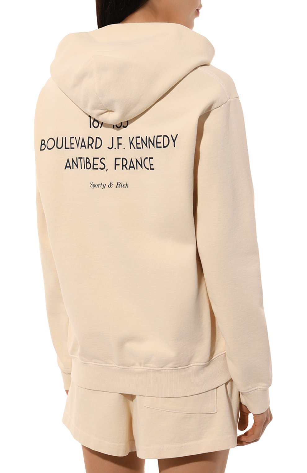 Хлопковое худи sporty & rich х hotel du cap-eden-roc SPORTY AND RICH, арт. ST070501621CR01, фото 4