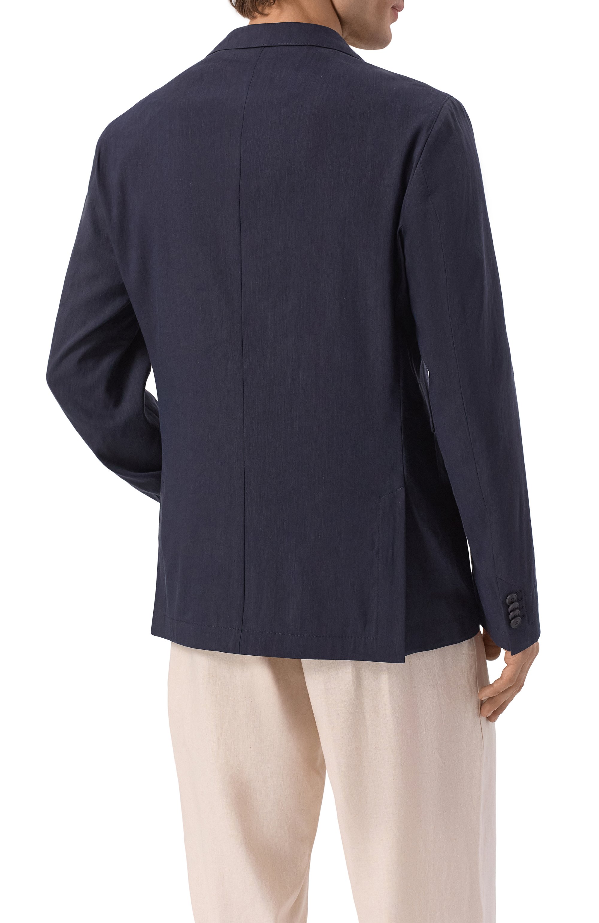 Пиджак изо льна и вискозы BOSS, арт. 50540686, фото 4