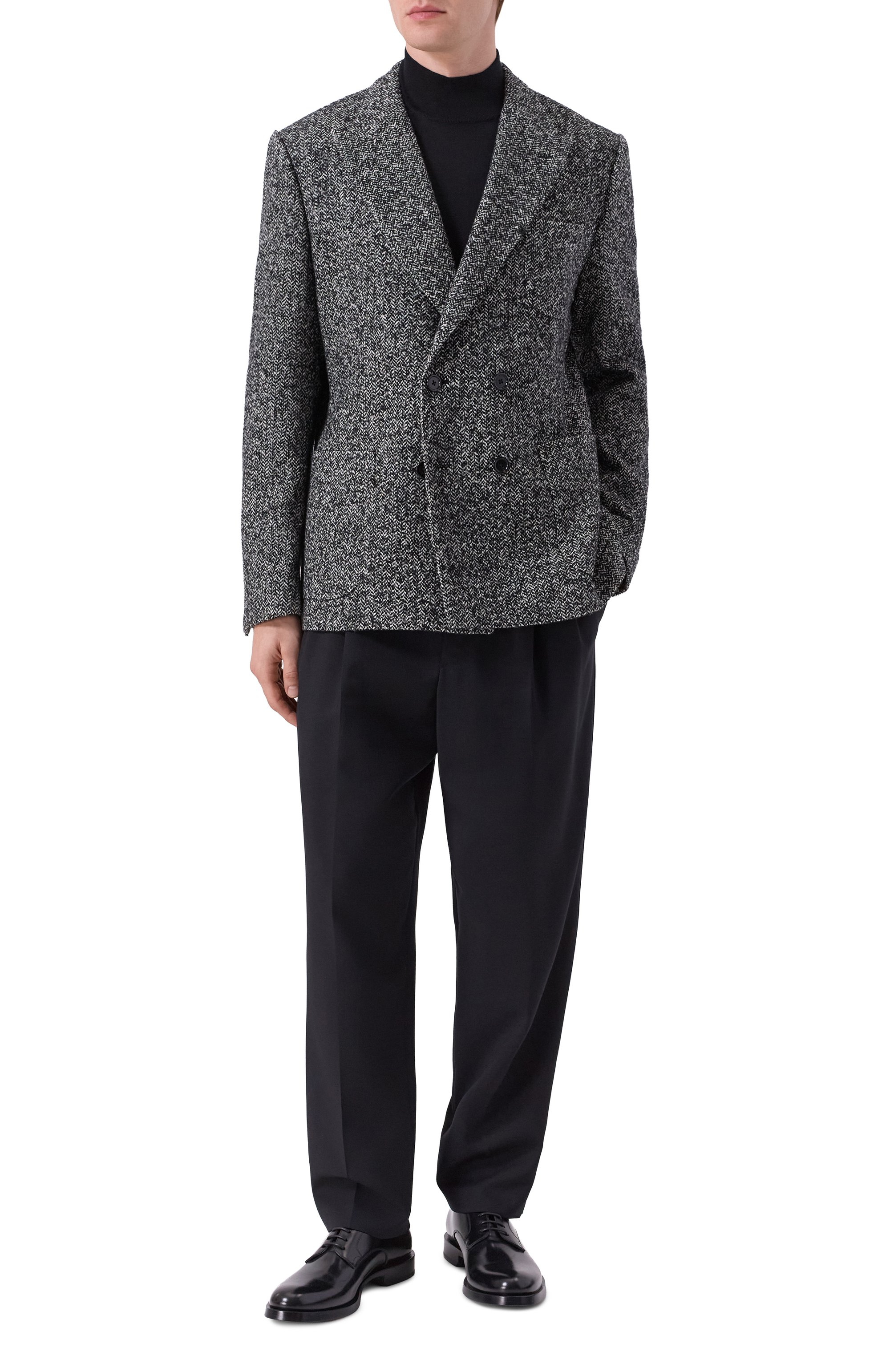 Шерстяной пиджак DOLCE & GABBANA темно-серого цвета по цене 371500 руб., арт. G2NZ2T/FCZAH, фото 2 Шерстяной пиджак DOLCE & GABBANA, арт. G2NZ2T/FCZAH, фото 2