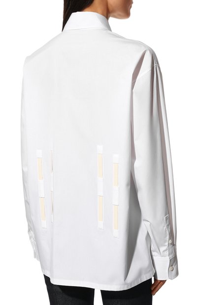 Хлопковая рубашка PRADA, арт. P470FG-1XV2-F0009-221, фото 4